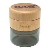 RAW Natural Wood Grinder - 65mm - Discreet Smoker